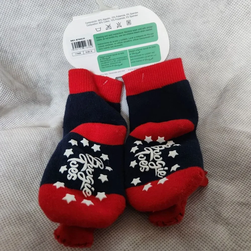 NWT Piero Liventi Boogie Toes Socks Red Lobster Navy Blue Rattle Stars Toddlers